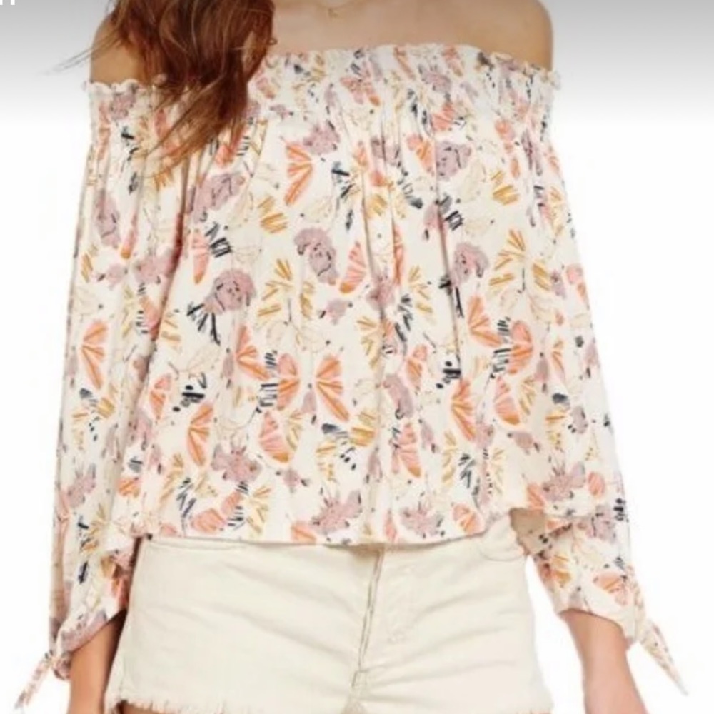 Free people Lexington butterfly shirt